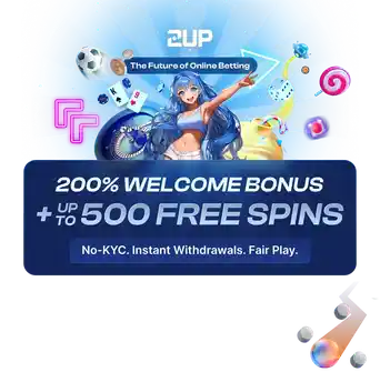 2UP Casino welkomstbonus banner